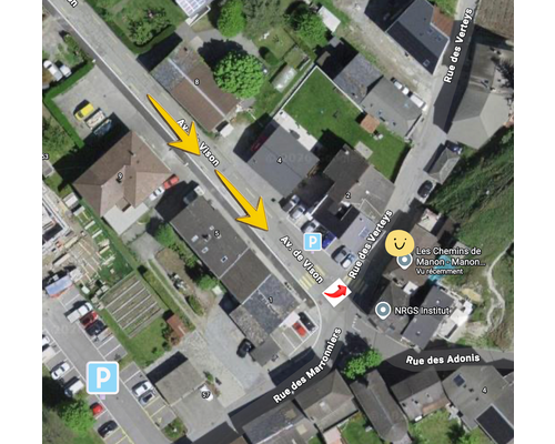 Emplacement cabinet \\\"les Chemins de Manon\\\", rue des Verteys 2, 1906 Charrat